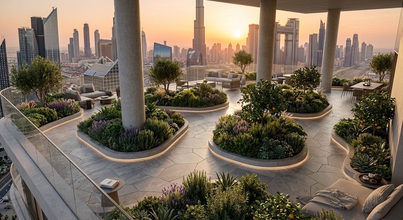 Floor Filler applied to rooftop terrace gaps