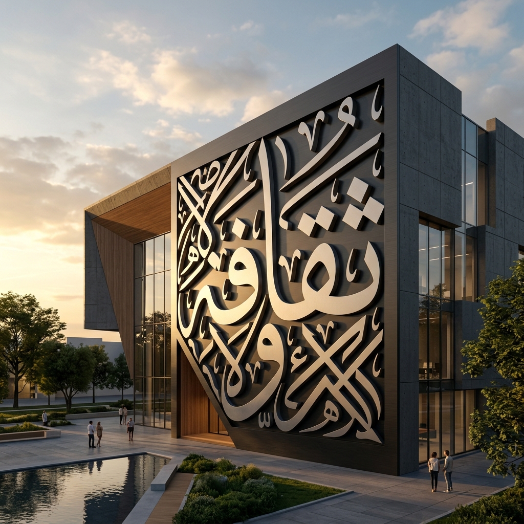 Image to Blocks exact contour extrusion on a cultural centre